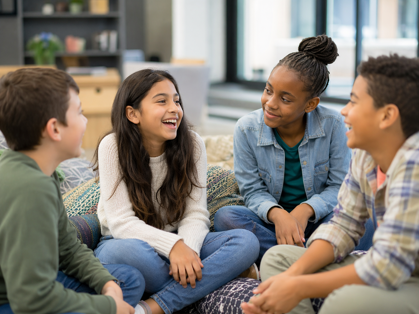 ילדים בשיחה חברתית מעצימה
